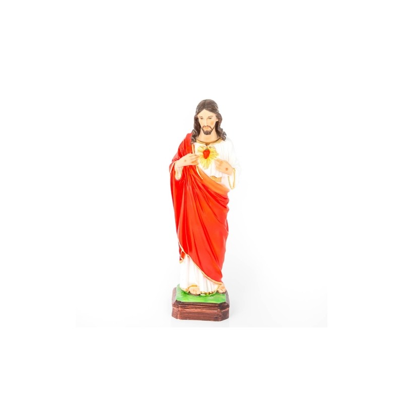 Standbeeld van Jezus Heilig Hart in hars. 30 cm