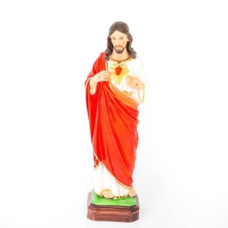 Standbeeld van Jezus Heilig Hart in hars. 30 cm