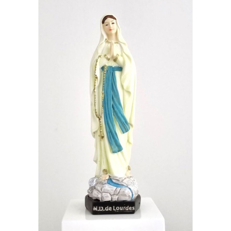 Statue Vierge décorée Lumineuse 15cm