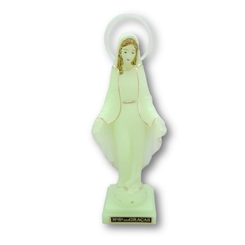 Helder wonderbaarlijk standbeeld 16cm gouden rand