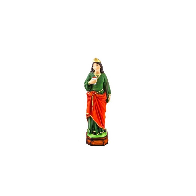 Statue de Sainte Lucie en résine. 30 cm