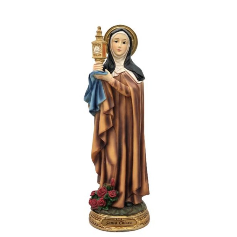 Statue Ste Claire 30.4cm résine