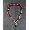 Semi-kristallen armband. Kralen van 7 mm