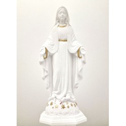 Statue Miraculeuse Blanc/Or 15cm résine