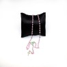 Chapelet de Notre Dame de Banneux. disponible en rose /bleu/rouge