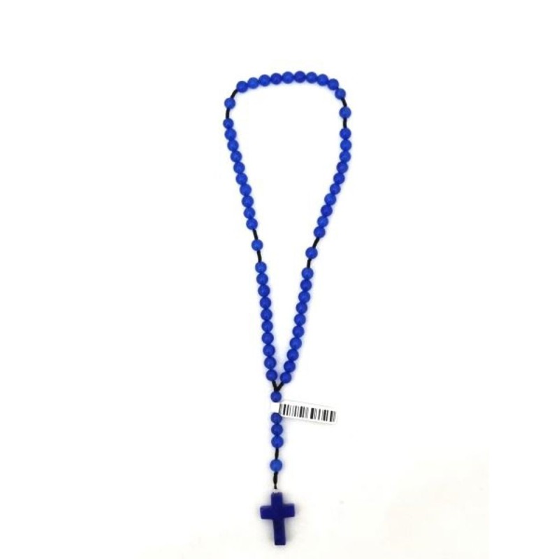 Chapelet perles Mica mauves sur corde 