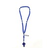 Chapelet perles Mica mauves sur corde 