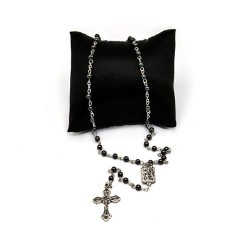 Chapelet de Lourdes en pierre hématite