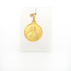 Medaille van Sint-Thérèse door vergulde. 14 mm