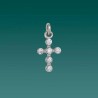 S925 Silver Cross hanger met zirkoon