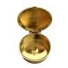 Gouden metalen pyxide D: 38mm H: 13mm
