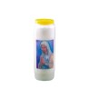 Bougie neuvaine à la Vierge Marie qui prie. bleue