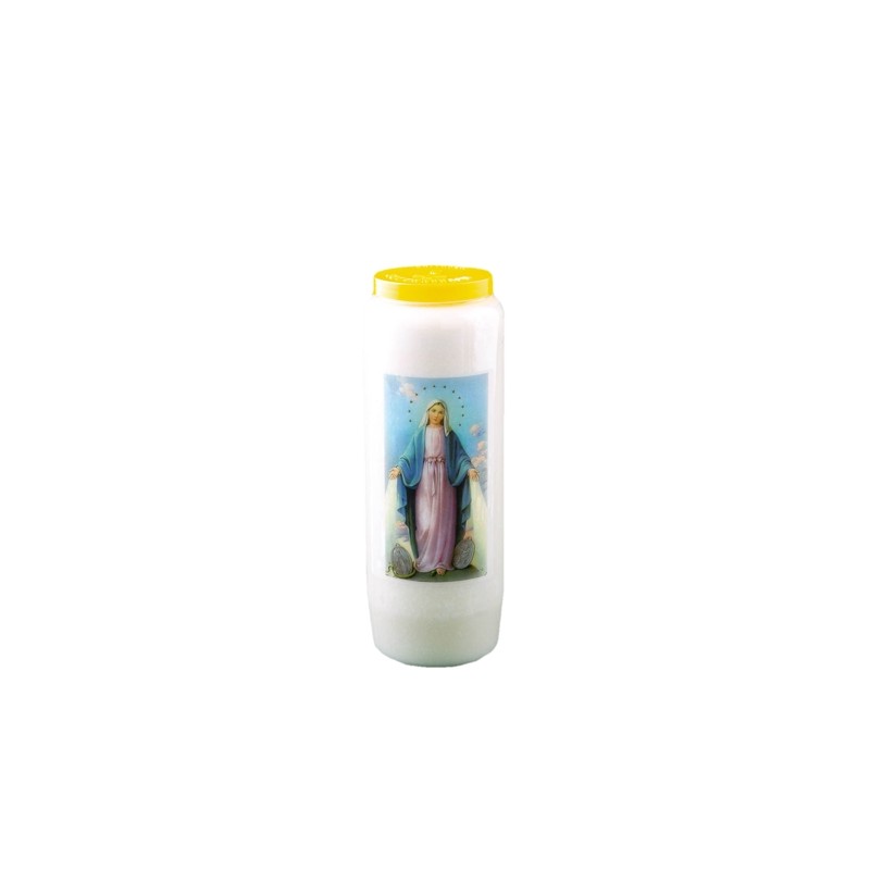 Bougie neuvaine à la Vierge Miraculeuse