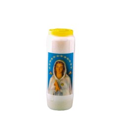 Neuvain Candle in Rosa Mystica