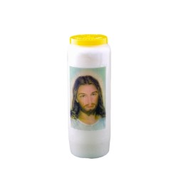 Neuvain kaars aan Jezus. gezicht