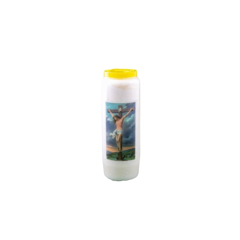 Bougie neuvaine à Jésus crucifié