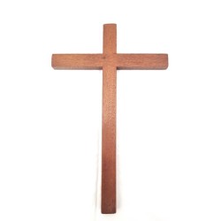 Kruis eenvoudig hout 28cm