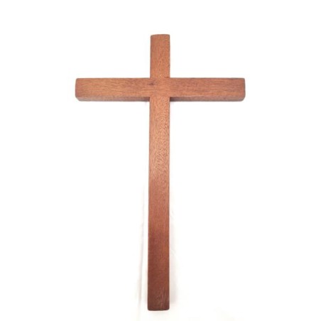 Kruis eenvoudig hout 28cm