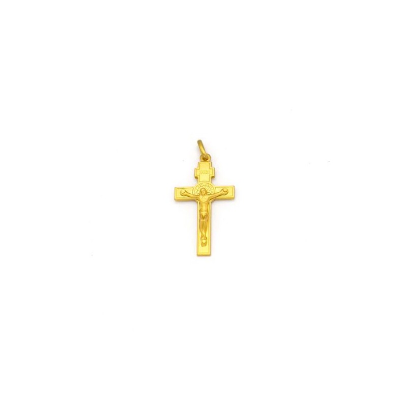 Kruishanger van Saint Benoit in 18k goud. 35 mm