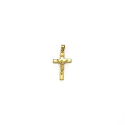 Crucifix-hanger in 18k goud. 25 mm