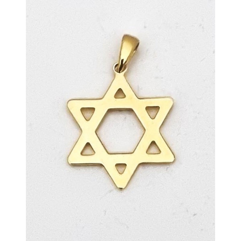 David Star Pendant 18 mm of 18ct 750  