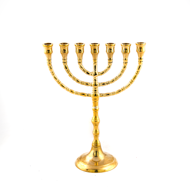 Menorah. doré 25 cm de haut