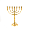 Menorah. doré 25 cm de haut