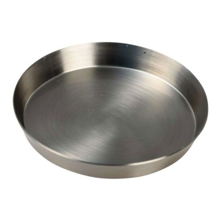 Plateau bougeoir D:8cm H:1.5cm Acier Inox argenté