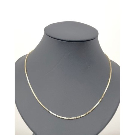 Venetiaanse ketting in 18k goud. 50 cm lang. 1,2 mm breed
