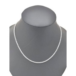 Diamantketen in 18k goud. 42 cm. 