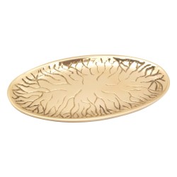 PLATEAU OVALE 13CM LAITON