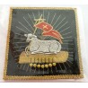 Palka noire Brodée avec dorure AGNUS DEI 16x16cm