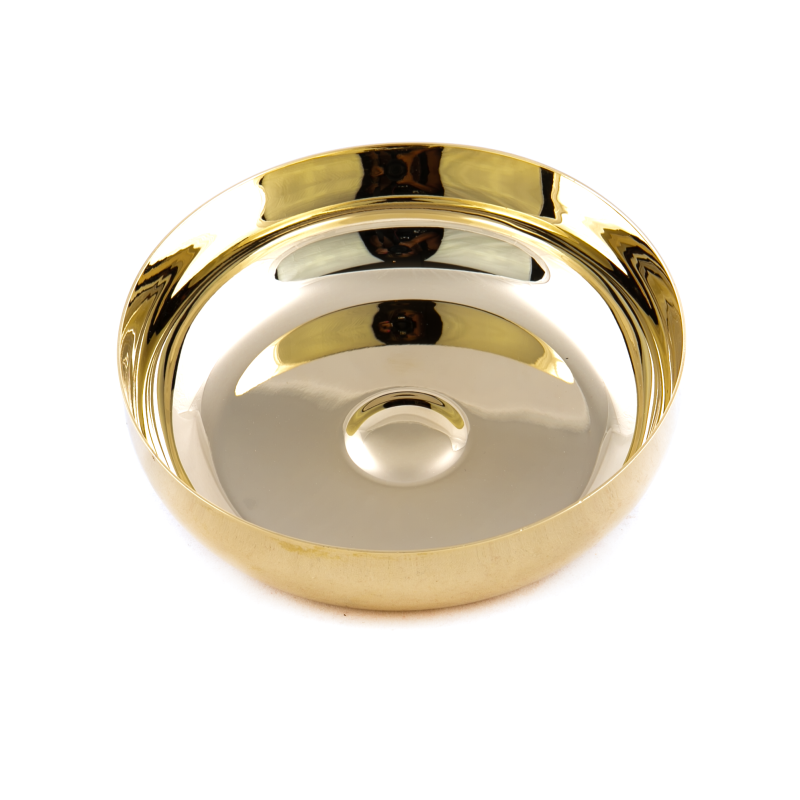 Bol à hosties dorée. 14 cm de diamètre