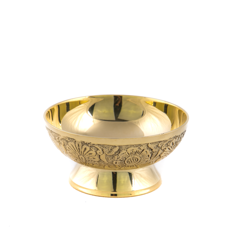 Gouden wierookkom. 9,5 cm