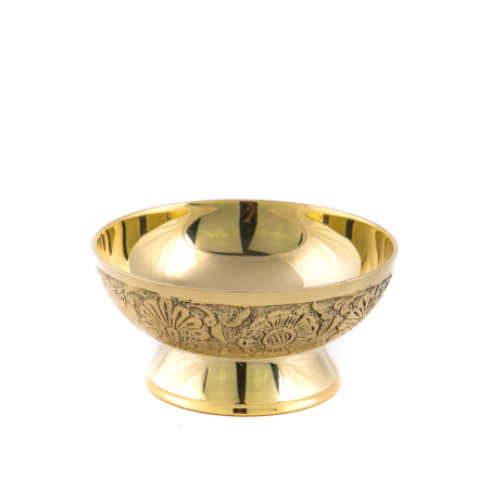 Gouden wierookkom. 9,5 cm