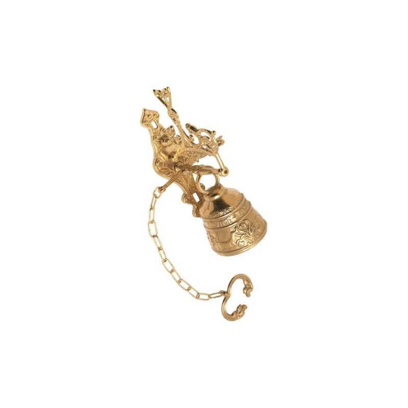 Cloche de monastère H 20CM Dorée