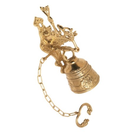 H 20cm Golden Monastery Bell