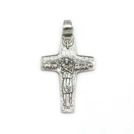 Kruis hanger van het goede Shepherd Silver. 26 mm