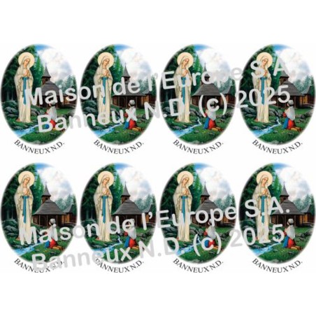 Banner Ovale Stickers 8 / A4 10x6,8 cm    