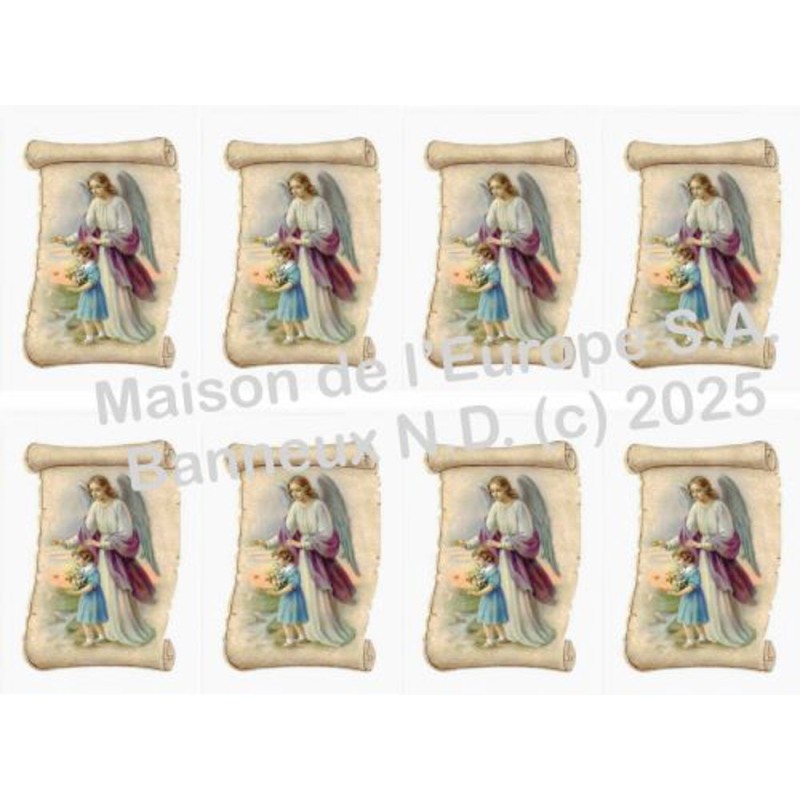 Guardian Angel (Perkament) Stickers 8 / A4 10x6,8 cm    