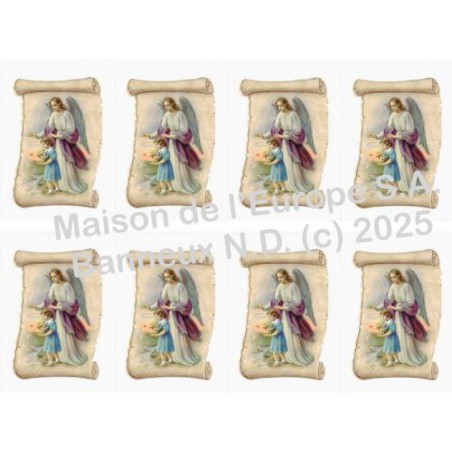 Guardian Angel (Perkament) Stickers 8 / A4 10x6,8 cm    