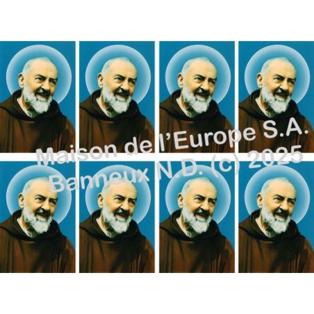 PADRE PIO STICKERS 8 / A4 10X6.8 CM    