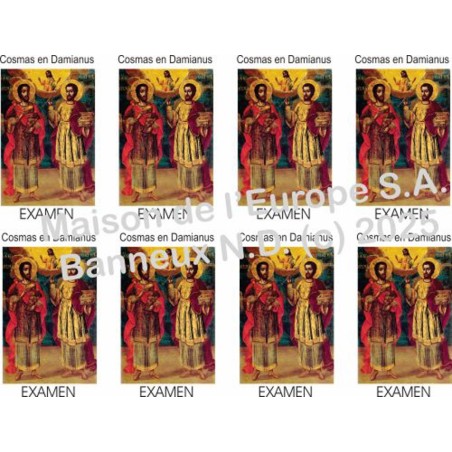 Como en Damien (examen) Stickers 8 / A4 10x6,8 cm    