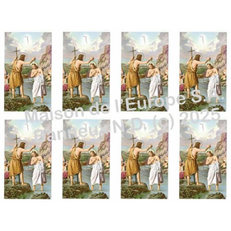 Saint Jean Baptiste Stickers 8 / A4 10x6,8 cm    