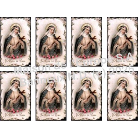 Saint Rose of Lima Stickers 8 / A4 10x6,8 cm    