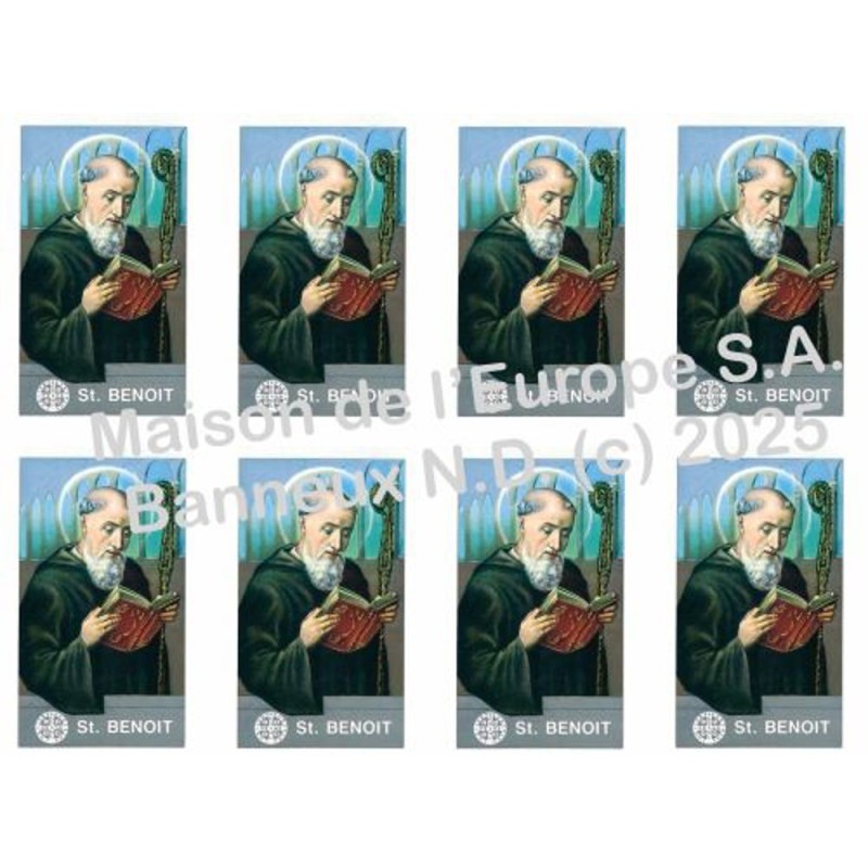 Saint Benoit Stickers 8/A4 10x6.8 cm    