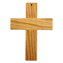 Croix des défunts en chêne 15x11cm / 8mm 