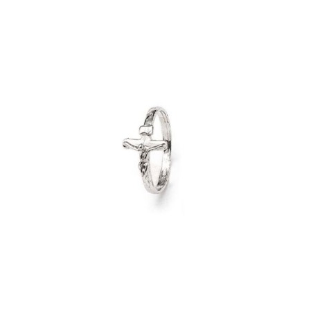 Kruis zilveren ring met kruis D: 24 mm