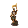 Statue de Saint Florian en bois. 22 cm