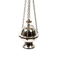 Verchroomde hangercenser. 13 cm